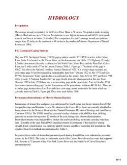 Cuivre River Hydrology