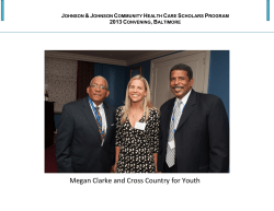 J J Community Health Care Program 2013 Convening