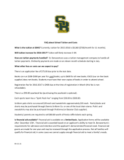 FAQ about School Tuition and Fees (PDF)