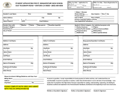 Admissions Application for 2015-2016 (PDF)