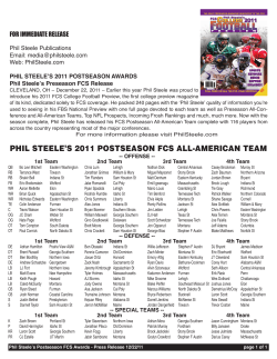 Phil Steele Postseason All-America team
