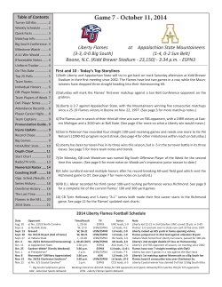 Liberty vs. Appalachian State game notes