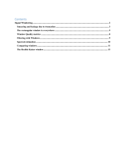 Chapter 7 Windows