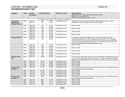 Income/Resource Test - pages 537 - 539.2