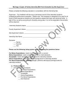 Site Supervisor mid-term
