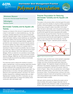 US EPA Polymer Flocculation Handout