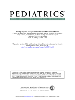"Healthy Steps for Young Children: Sustained results at 5.5 years."