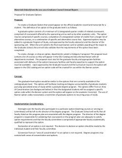 transcript-visible specializations at the graduate level