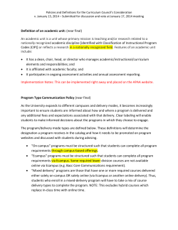 Policies and Definitions