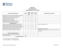 Special Education with a PreK-8 Grade Teaching Certification