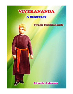Swami Vivekananda A short Biogaphy (English) by Swamy Nikhilananda