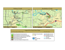 Hickory Creek and Roubidoux Creek Map