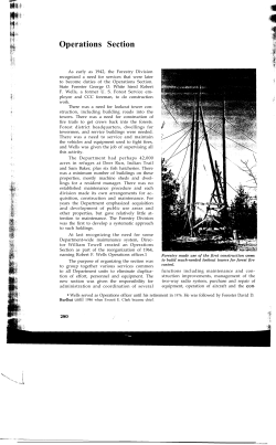 24. The First 50 Years: Operations Section