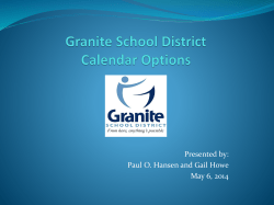 2015-2016 School Calendar
