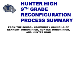 potential ninth grade reconfiguration