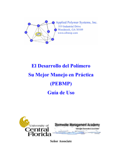 Polymer Enhanced BMP Application Guide - Spanish