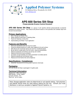 APS 600 Series Silt Stop