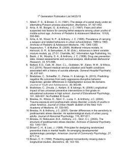 First Generation Publication List