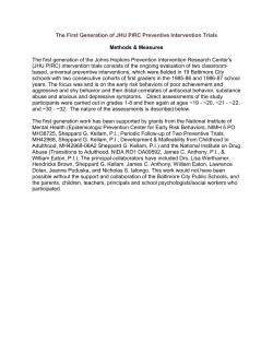 Methods and Measures