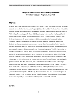 Graduate Program Review