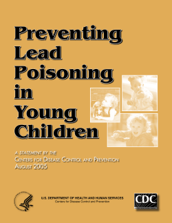 Preventing Lead Poisoning in Young Children. Atlanta: Centers for Disease Control and Prevention (2005).