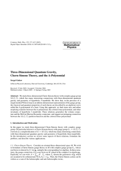 a paper by Gukov