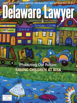 Delaware Lawyer: A Lifetime Label: Juvenile Sex Offender Registration