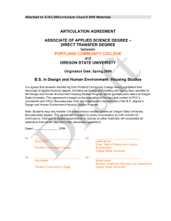 Articulation Agreement