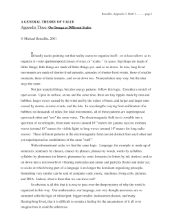 Appendix Three: On Omega at Different Scales