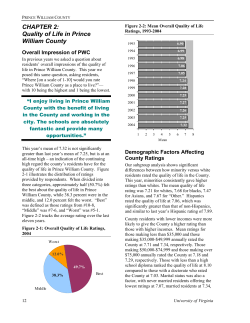 Quality of Life in Prince William County