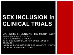 Considerations in Clinical Trials