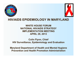 HIV/AIDS Epidemiology in Maryland