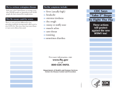 CDC: Flu Prevention Information