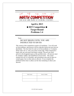 Target Round Questions (Problems 1-4)