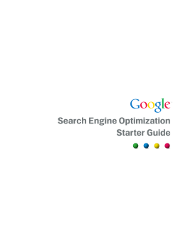 Google SEO Starter Guide