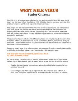 "West Nile Virus - Senior Citizens"