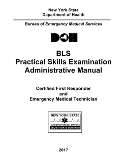 BLS Practical Skills Examination - Administrative Manual
