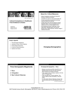 Diversity and Cultural Competence In Healthcare: From Evidence to Action