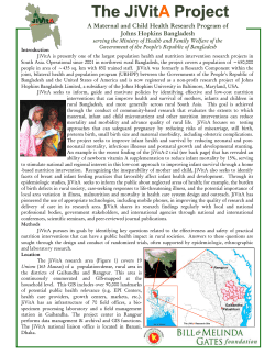 JiVitA Project Brief