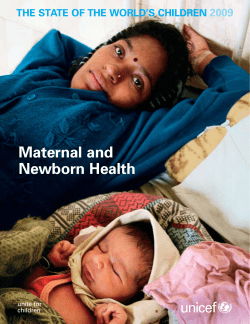 UNICEF State of the World's Children 2009