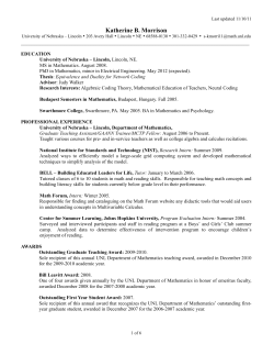 my CV.