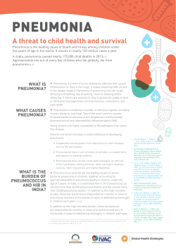 Pneumonia in India