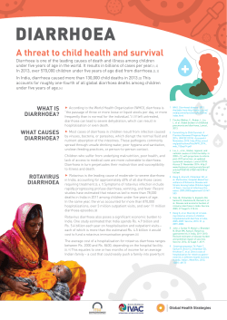 Diarrhoea in India
