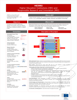 HEIRRI: Higher Education Institutions Responsible Research and Innovation