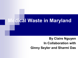 Medical Waste in Maryland