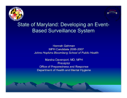 Developing an Event-Based Surveillance System