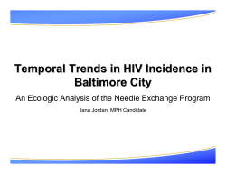 Temporal Trends in HIV Incidence in Baltimore City