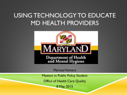 Educational Webinar Streamlines Provision of Care Application Process