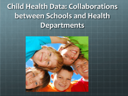 Assessing the Health of Children in Howard County