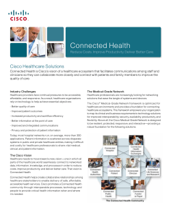 Connected Health f r eine bessere Gesundheitsversorgung